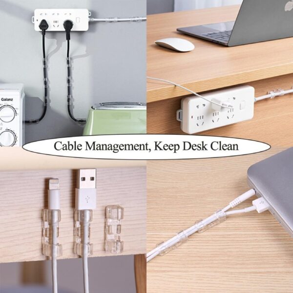 Attaches Cable Adhésives 20 pièces