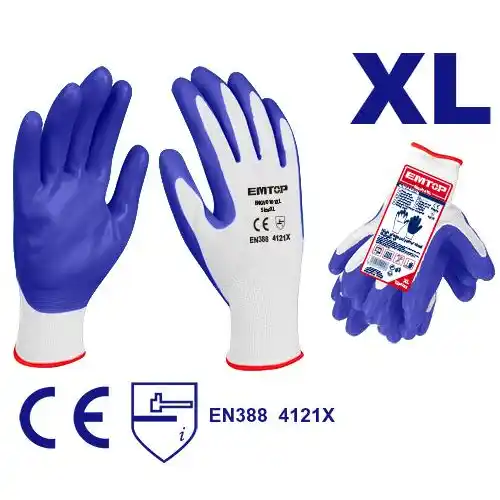 GANTS NITRILE BLEU XL – ENGV0101XL | EMTOP