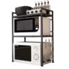 SUPPORT MICRO ONDE 2 ETAGES METAL