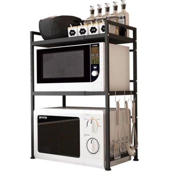 Étagère de Rangement Cuisine à 3 Niveaux pour Micro-ondes et Électroménager