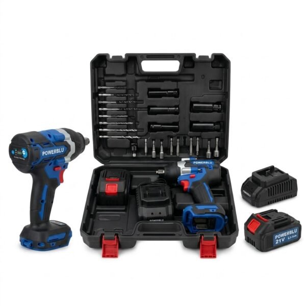 Boulonneuse clé a choc a batterie 600nm 21v 4.0ah Yae2485 POWERBLU