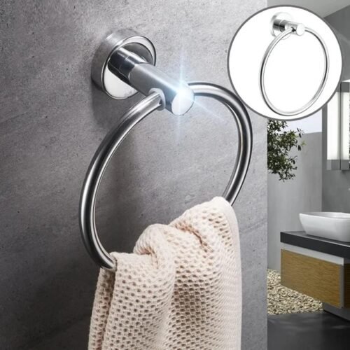 PORTE SERVIETTE ALUMINIUM ROND