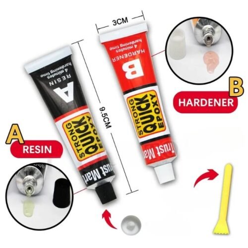 COLLE ARALDIT 2TUBE GM QUICK
