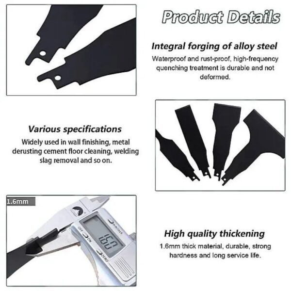 KIT DE LAMES DE PELLE POUR SCIE SABRE 4PCS HONESTPRO