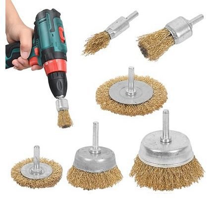 JEUX DE BROSSE METALLIQUE 5PCS