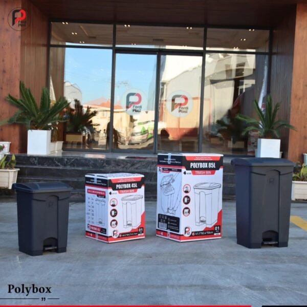 Poubelle à Pédale POLYBOX par Ferdi Plast - Robustesse & Hygiène Maîtrisée