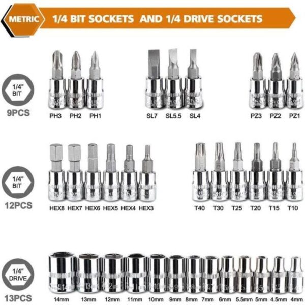 Kit Mallette d’embout 46PCS
