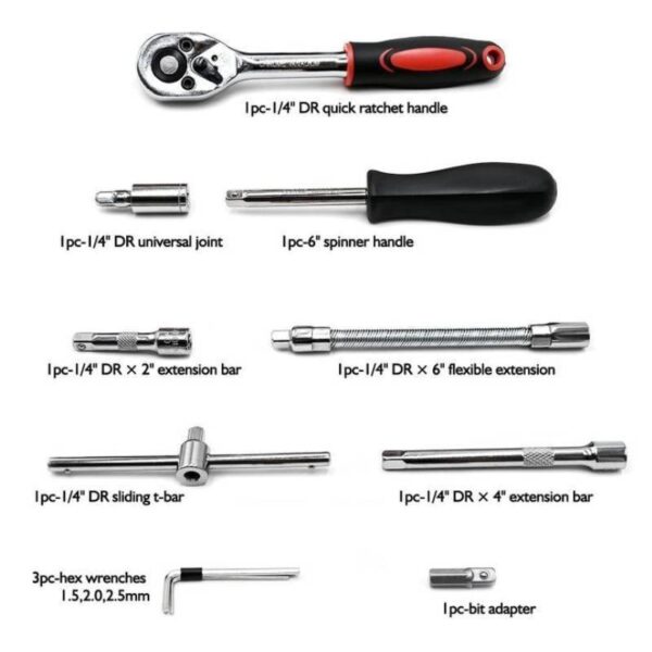 Kit Mallette d’embout 46PCS