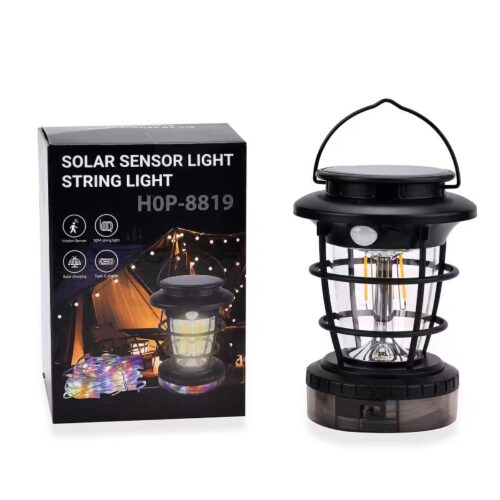 Lanternes solaires avec guirlande lumineuse 10 METRES