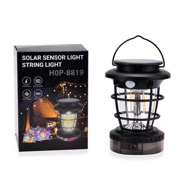 Lanternes solaires avec guirlande lumineuse 10 METRES