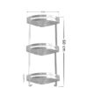 Etagère coins Triple en aluminium pour Salle de Bain