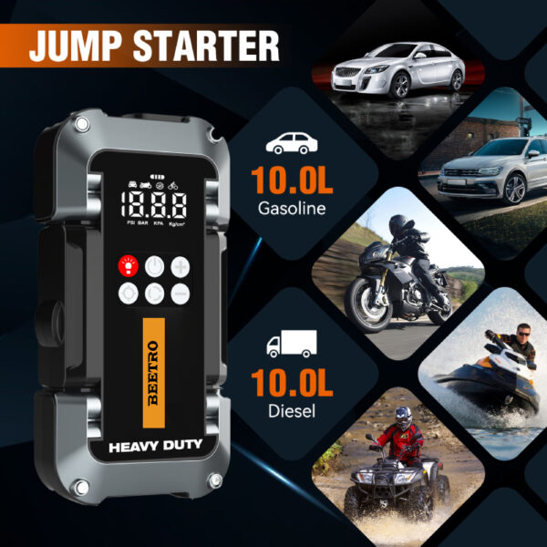 Compresseur De Voiture Avec Booster Batterie 26000Mah BEETRO
