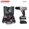 Visseuse-Perceuse à Percussion CROWN 20V 62 PCS
