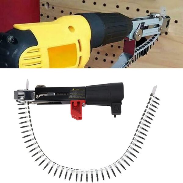 Adaptateur visseuse-plaquiste automatique avec 50 clous inclus