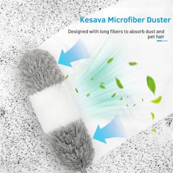 Plumeau Poussière Extensible Télescopique Microfibre 2.5m