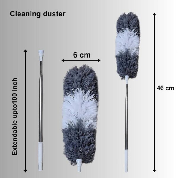 Plumeau Poussière Extensible Télescopique Microfibre 2.5m