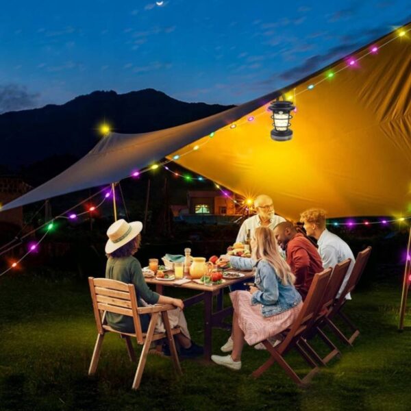 Lanternes solaires avec guirlande lumineuse 10 METRES