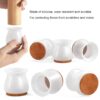 Capuchons de Protection Chaises en Silicone FIRLA 4PCS