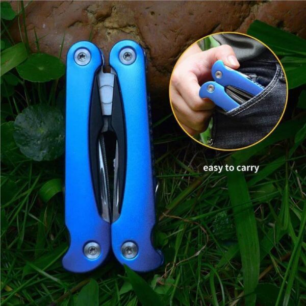 Pince swiss multifonction 14en1 Bleu