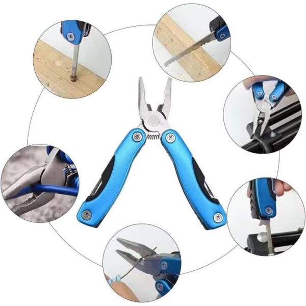 Pince swiss multifonction 14en1 Bleu