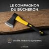 Hache en Acier au Carbone Pour Bois et Camping 800g
