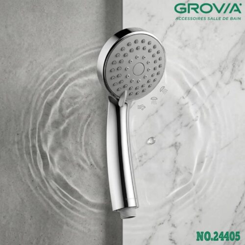 Poignée Pommeau de Douche 3 Jets GROVIA 24405