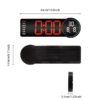 Horloge Murale Numérique LED Télécommandé avec Calendrier Alarme Température Pour Décoration Interieur