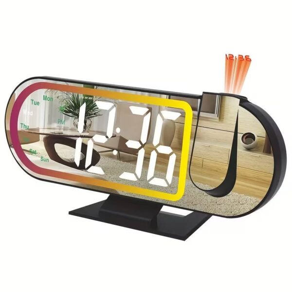 Horloge de Projection LED Moderne Multicouleur DS-3827LP