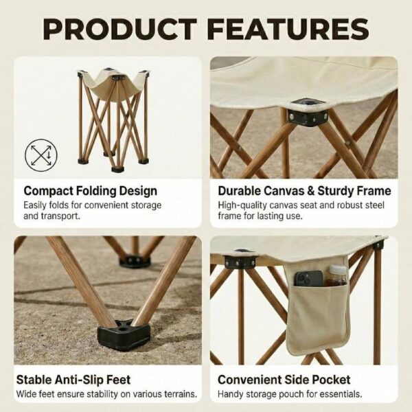 Chaise de Camping Pliable FIRLA