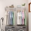Sèche Linge Accordéon Télescopique en Aluminium