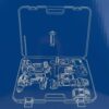 Kit Perforateur Visseuse Boulonneuse Tronçonneuse 4en1 et 2 Batteries YAE6004 POWERBLU