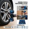 Kit Perforateur Visseuse Boulonneuse Tronçonneuse 4en1 et 2 Batteries YAE6004 POWERBLU