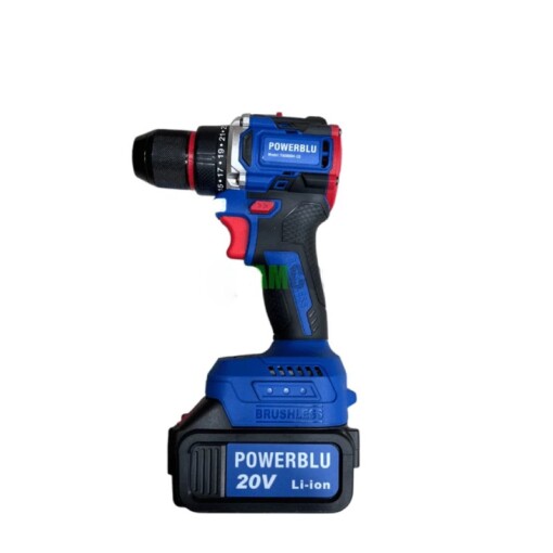 Kit Perforateur Visseuse Boulonneuse Tronçonneuse 4en1 et 2 Batteries YAE6004 POWERBLU