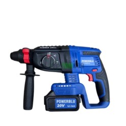 Kit Perforateur Visseuse Boulonneuse Tronçonneuse 4en1 et 2 Batteries YAE6004 POWERBLU