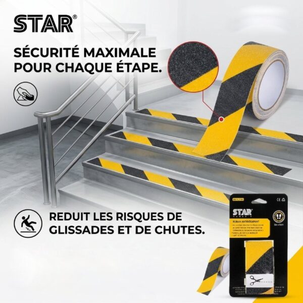 Ruban Scotch Anti-dérapant 3Mx5cm S-1103