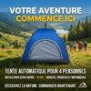 Tente de Camping Automatique 4 Personnes FIDERNO