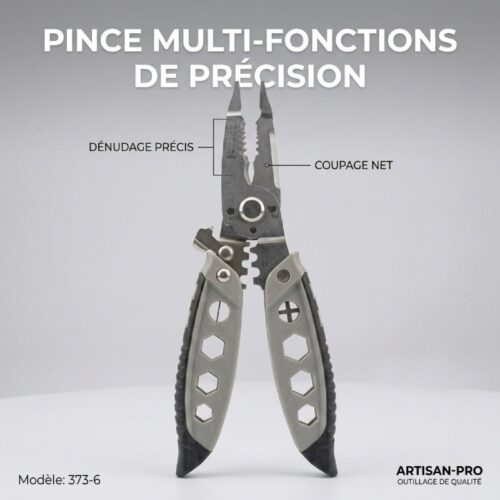 Pince Electricien à Dénuder 16en1 Multi-Usage 373-6