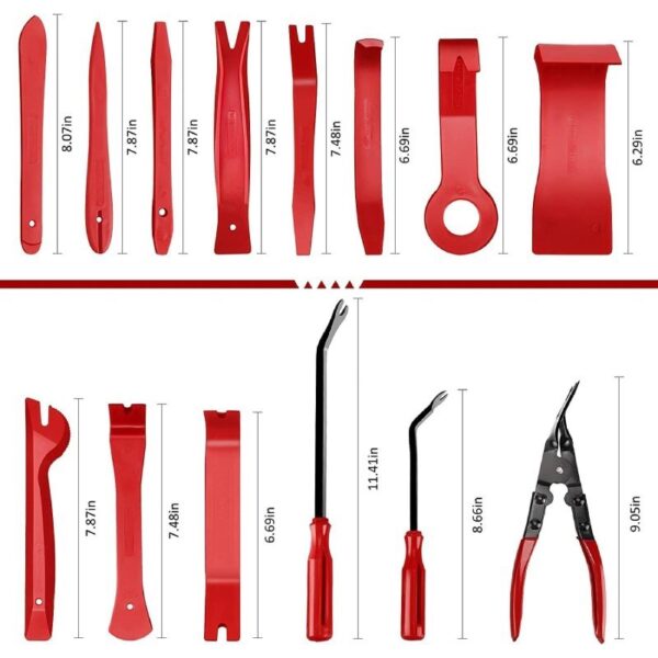 Kit d’Outils de Retrait Automatique des Garnitures Panneau de Voiture 19PCS 308-11