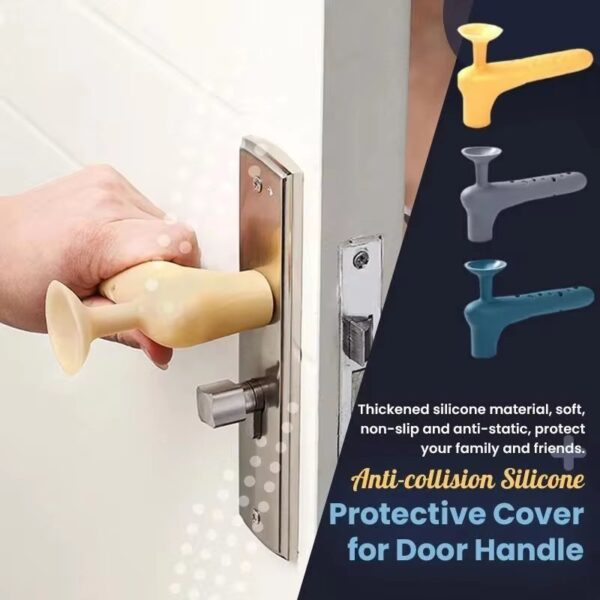 Poignée de porte en silicone ventouse