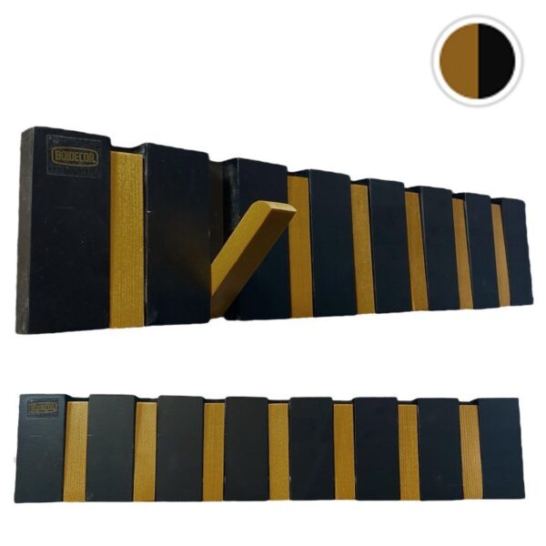 Porte manteau piano 7 crochets en bois