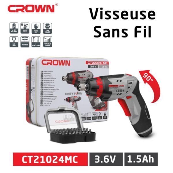 Visseuse Sans Fil 3.6V CROWN