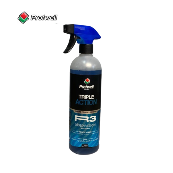 PROFWELL TRIPLE ACTION R3 RENOVATEUR 3IN1 PLASTIQUE ÉXTERIEUR / INTÉRIEUR / PNEUMATIQUE 750ML